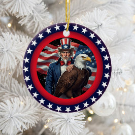 Adorno De Cerámica Patriotismo clásico americano