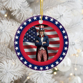 Adorno De Cerámica Patriotismo clásico americano