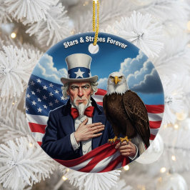 Adorno De Cerámica Patriotismo clásico americano