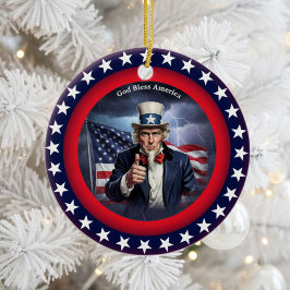 Adorno De Cerámica Patriotismo clásico americano