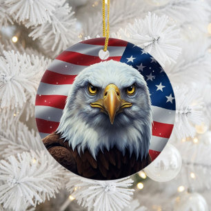 Adorno De Cerámica Patriotismo clásico americano