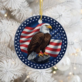 Adorno De Cerámica Patriotismo clásico americano