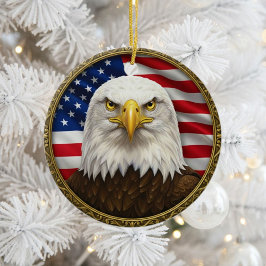 Adorno De Cerámica Patriotismo clásico americano