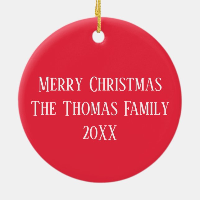 Adorno De Cerámica Patrón 01 de encanto de vacaciones para navidades  (Atrás)