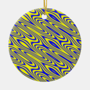 Adorno De Cerámica Patrón abstracto de las nalgas de Lapis Lazuli