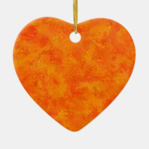 Adorno De Cerámica Patrón abstracto naranja