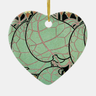 Adorno De Cerámica Patrón Art Nouveau #10
