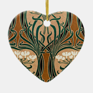 Adorno De Cerámica patrón Art Nouveau #9