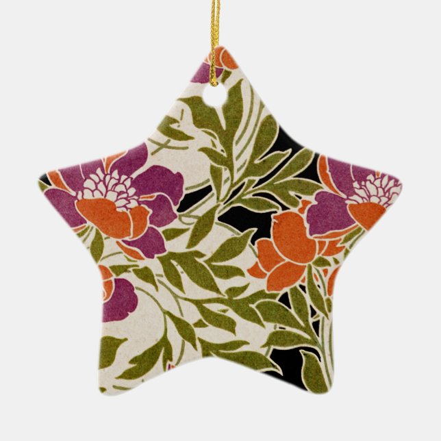 Adorno De Cerámica Patrón Art Nouveau n° 3 (Frente)