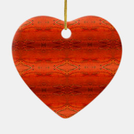 Adorno De Cerámica Patrón Azteca Naranja