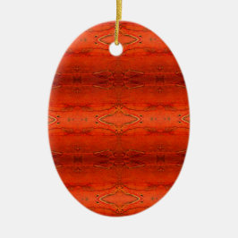Adorno De Cerámica Patrón azteca naranja