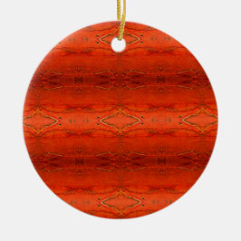 Adorno De Cerámica Patrón azteca naranja