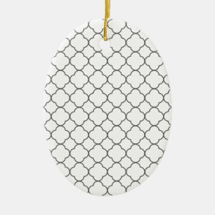 Adorno De Cerámica Patrón clásico de quatrefoil