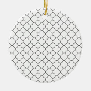 Adorno De Cerámica Patrón clásico de quatrefoil