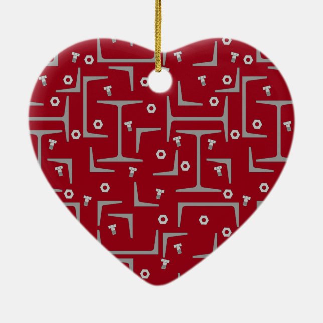 Adorno De Cerámica Patrón de acero estructural (Atrás)