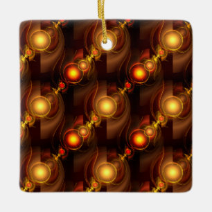 Adorno De Cerámica Patrón de arte abstracto boho elegante moderno dor