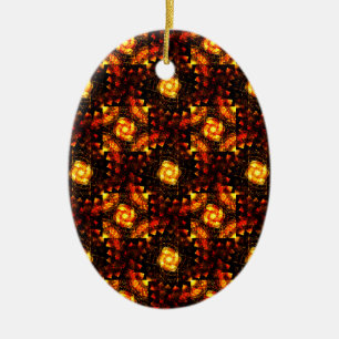 Adorno De Cerámica Patrón de Arte Abstracto Elegante Boho Moderno Dor