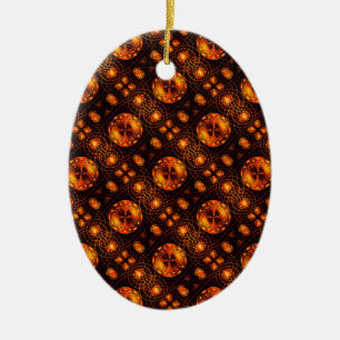 Adorno De Cerámica Patrón de arte abstracto elegante boho moderno dor