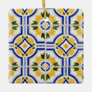 Adorno De Cerámica Patrón de baldosas claras, Portugal