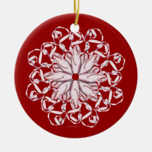 Adorno De Cerámica Patrón de ballet (rosa)