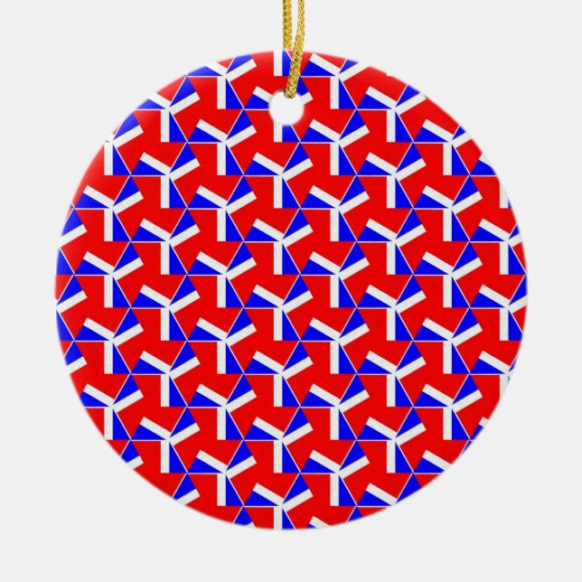 Adorno De Cerámica Patrón de bonito 03 (Frente)