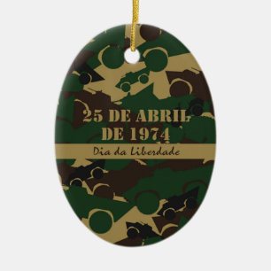 Adorno De Cerámica Patrón de camuflaje de vehículos militares