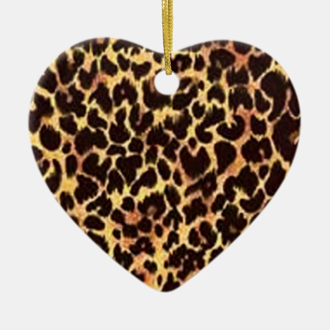 Adorno De Cerámica Patrón de chita grandes puntos (Frente)