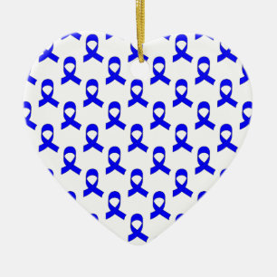 Adorno De Cerámica Patrón de cinta azul