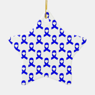 Adorno De Cerámica Patrón de cinta azul