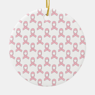 Adorno De Cerámica Patrón de cinta rosada