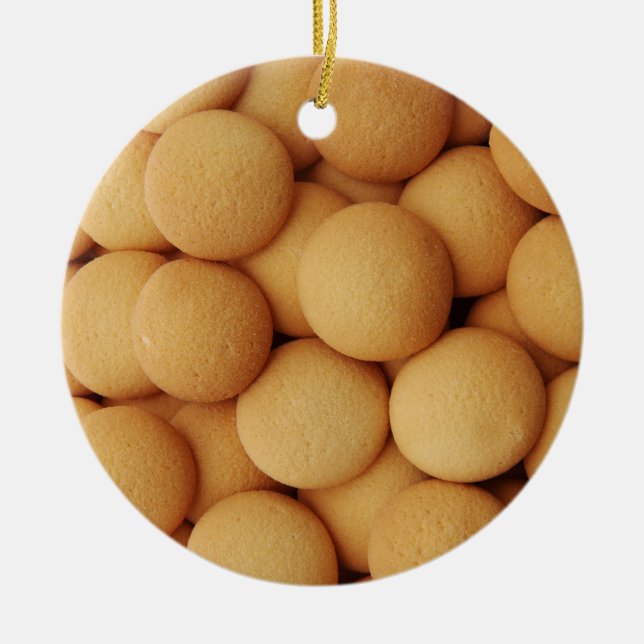 Adorno De Cerámica Patrón de cookie simple (Frente)