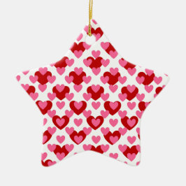 Adorno De Cerámica Patrón de corazón