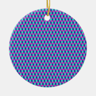Adorno De Cerámica Patrón de Cubo Geométrico