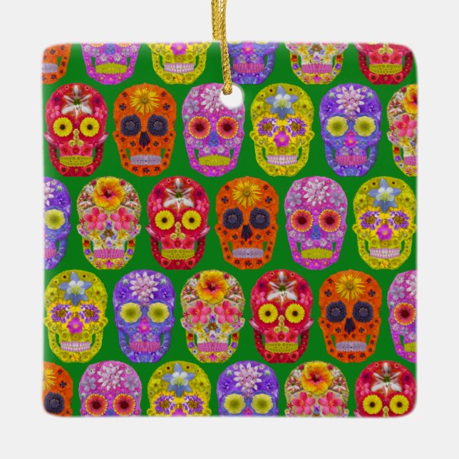 Adorno De Cerámica Patrón de descompresión de flores 2018 (Anverso)