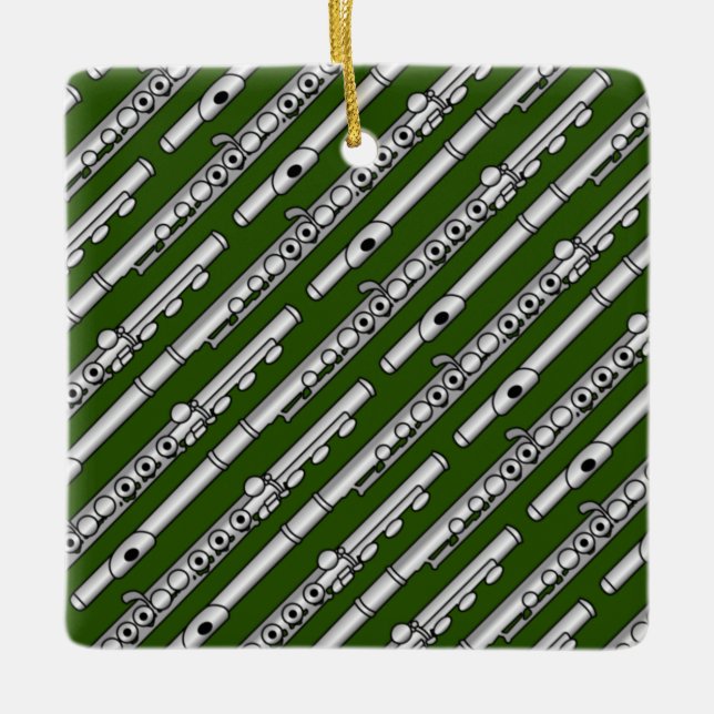 Adorno De Cerámica Patrón de dibujo de flauta (Anverso)