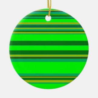 Adorno De Cerámica Patrón de diseño personalizado de franja verde col