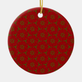 Adorno De Cerámica Patrón de encaje de navidades