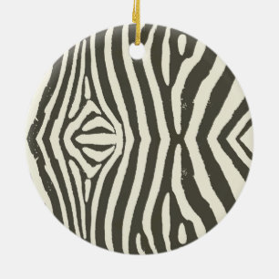 Adorno De Cerámica Patrón de estampado animal de cebra a rayas modern
