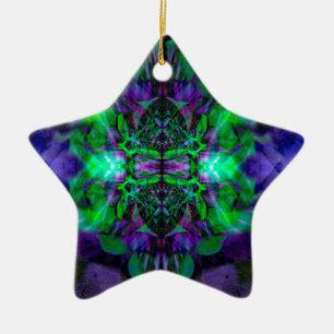 Adorno De Cerámica Patrón de flores de Kaleidoscope