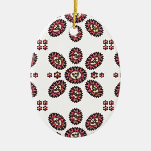 Adorno De Cerámica Patrón de flores de Mandala
