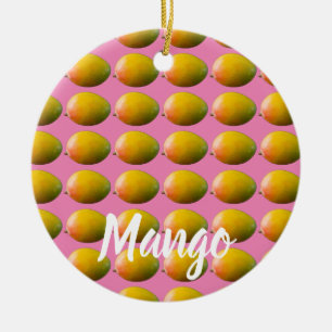 Adorno De Cerámica Patrón de frutas de mango para vegetarianos y vega