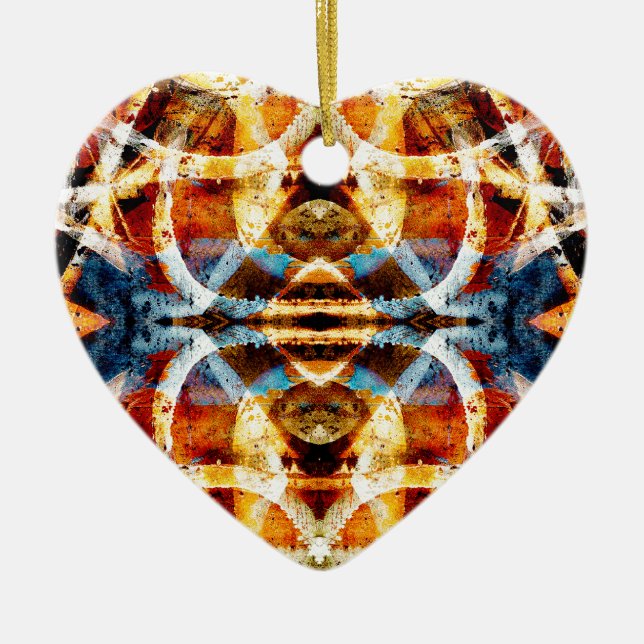 Adorno De Cerámica Patrón de graffiti abstracto (Frente)