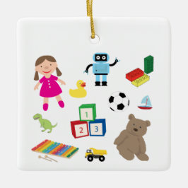 Adorno De Cerámica Patrón de juguetes para niños