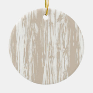 Adorno De Cerámica Patrón de madera de deriva - túnez y blanco