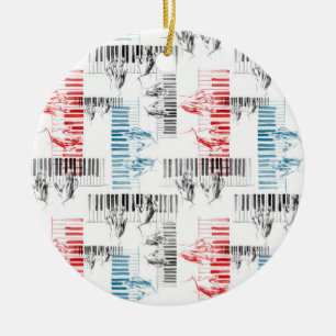 Adorno De Cerámica Patrón de manos pianistas