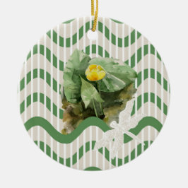 Adorno De Cerámica Patrón de nenúfares