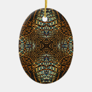 Adorno De Cerámica Patrón de piel de tigre Kaleidoscope