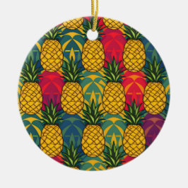 Adorno De Cerámica Patrón de Piña