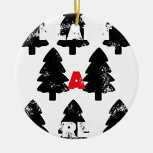 Adorno De Cerámica Patrón de plantar un árbol