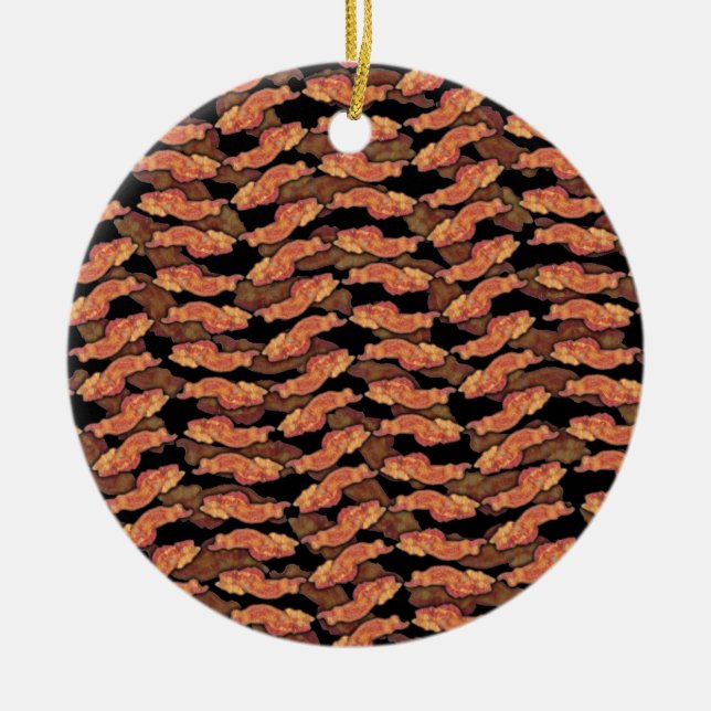 Adorno De Cerámica Patrón de tocino (Frente)